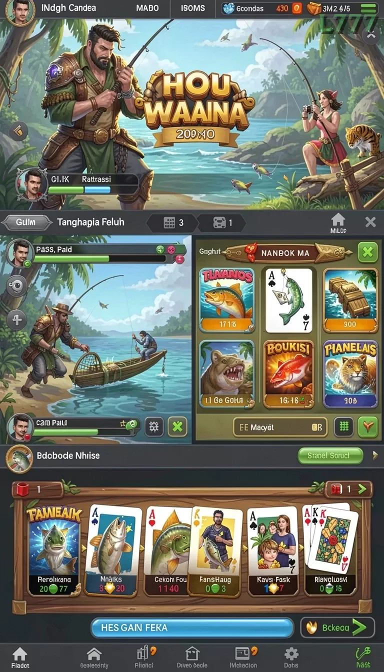 Cuplikan layar V87 — menu navigasi
