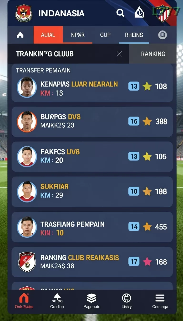 Cuplikan layar V87 — aktivitas