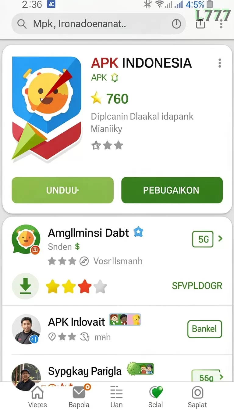 Cuplikan layar NAGA2000 — menu navigasi